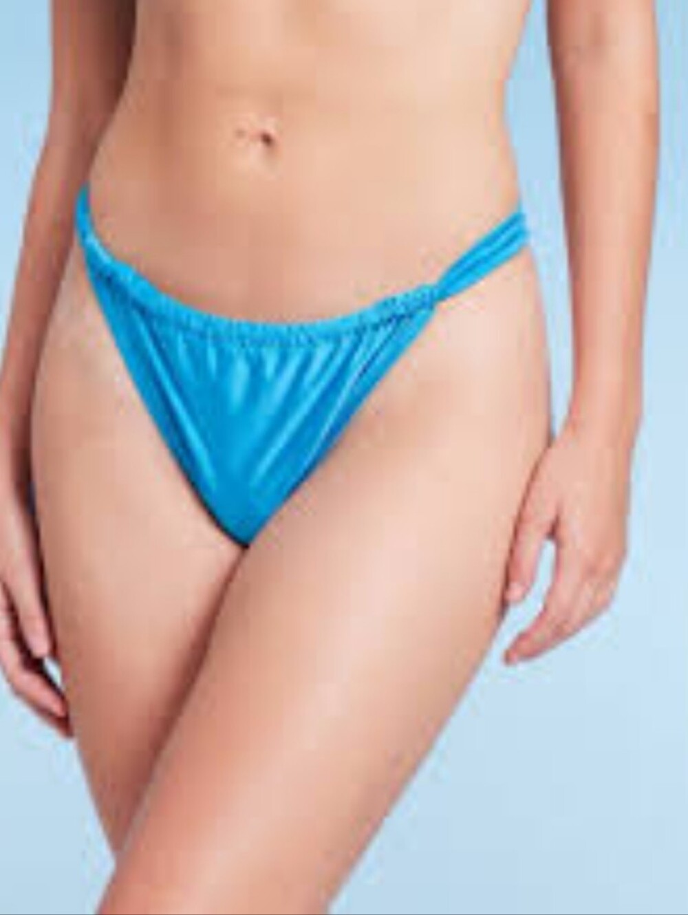 Women's Wide Strap Adjustable High Leg Bikini Bottom Wild Fable XL(16)